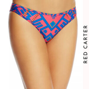 Red Carter NWT Passion Classic Hipster Bikini Bottom Reversible Red Blue XS‎